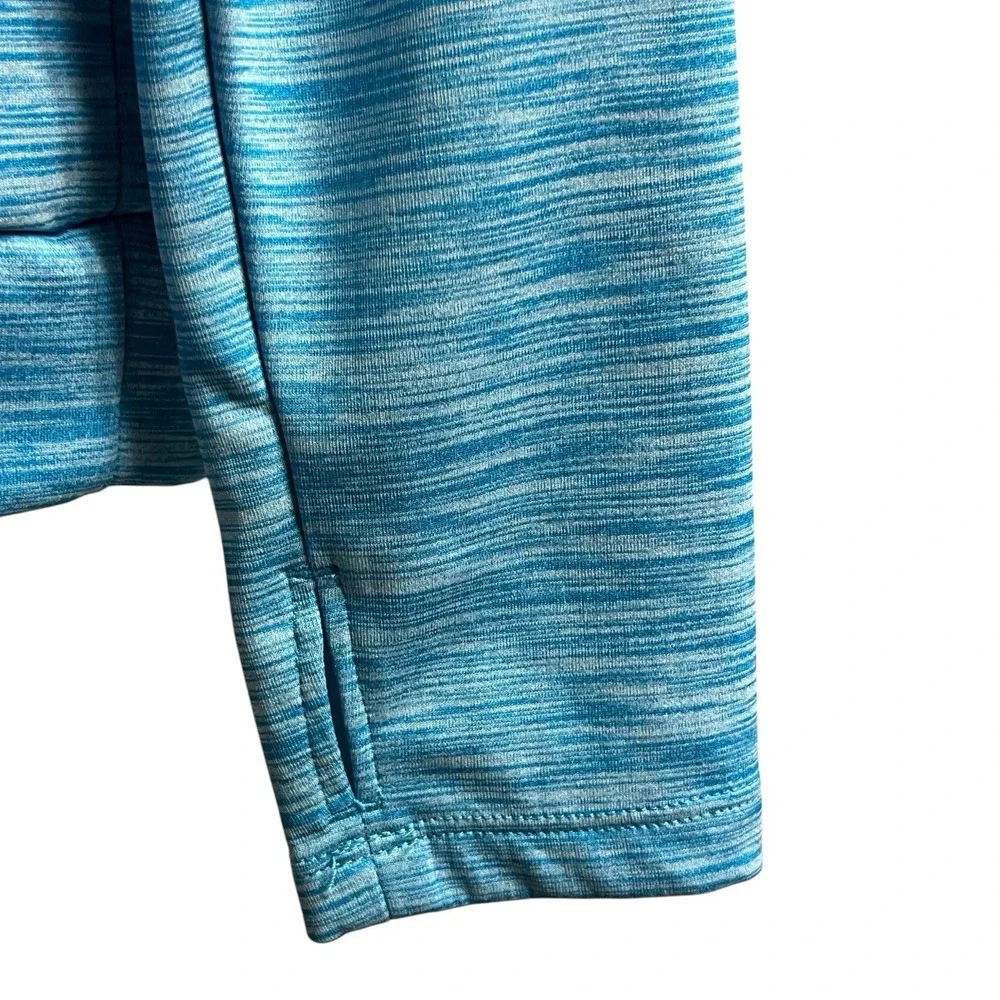 Nike Running Quarter Zip Blue Dri Fit Thumbholes‎ Reflective Swoosh Pullover S